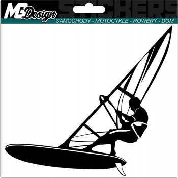 Samolepicí dekorace na vozidlo SAMOLEPKA na auto WINDSURFER SPORT 14x15