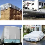 Krycí plachta s kovovými oky - 4x5m