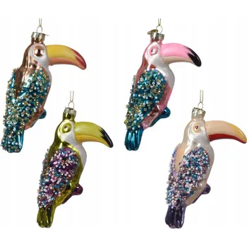 Vánoční dekorace Vánoční Baňky ve tvaru ptáčka 12,5 cm 1 ks