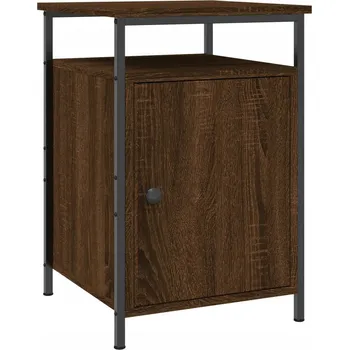 Noční stolek Noční stolek dřevěný hnědý dub 40x42x60 cm