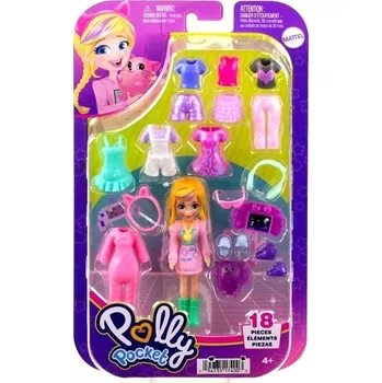 Panenka Mattel Polly Pocket: Pidi svět do kapsy -set s panenkou a doplňky