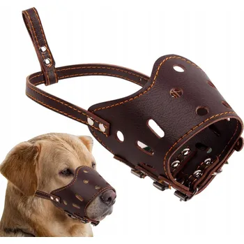 Náhubek pro psa Kožený náhubek Do