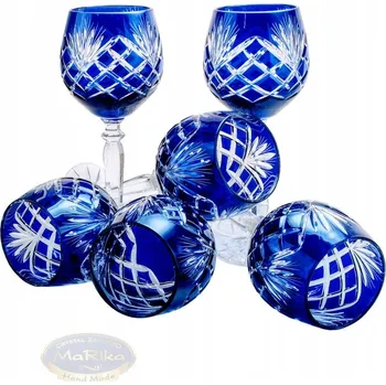 Sklenice Skleničky na bílé víno, skleničky na červené víno MaRika Ananas vícebarevný 280ml 6 ks