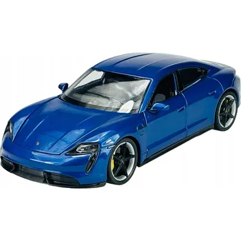 autíčko WELLY PORSCHE TAYCAN TURBO S MODRÝ 1:24 NOVÝ KOVOVÝ MODEL