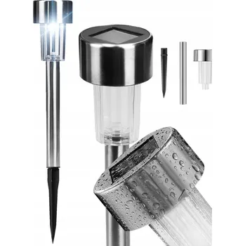 Venkovní osvětlení Solární Zahradní Lampa LED Zapichovací Sloupek Soumrakový Senzor Zemní Hrot