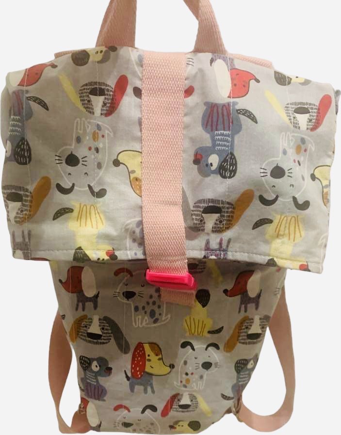 Batoh pro děti z textilní pytloviny, rozměr 25 x 30 x 12cm