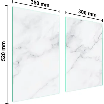 Kuchyňské prkénko Krájecí deska TMK ArtDeko sklo 2 ks