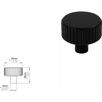 Nábytkové kování Nábytková úchytka SIRO 2595-30PB12 černá matná