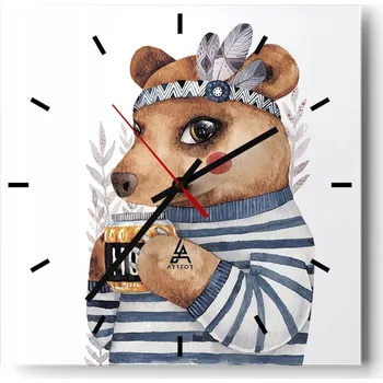 Hodiny Velké nástěnné hodiny 40x40 Abstrakce Skleněné tiché hodiny