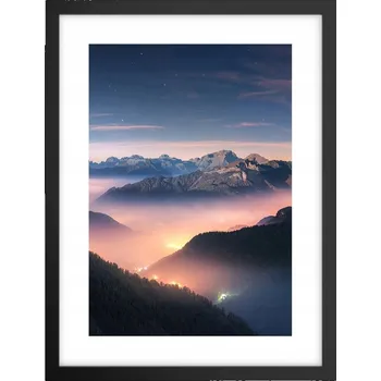 Obraz Obraz plakát v černém rámu do obýváku 30x40 krajina plakáty na zeď