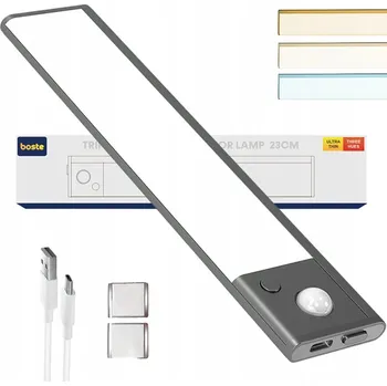 Noční světlo BOSTE LED LAMPičKA NOČNÍ S ČIDLEM POHYBU A SOUMRAKU MAGNETICKÁ AUTO 23CM