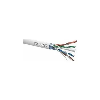 Kabel Instalační kabel Solarix FTP, Cat6, drát, PVC, cívka 500m SXKD-6-FTP-PVC