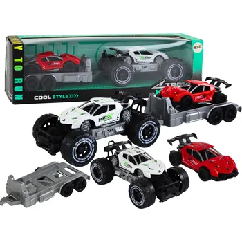 autíčko Sada bílého terénního a sportovního auta