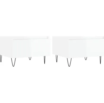 Konferenční stolek Bílé konferenční stolky 50x46x35 cm