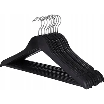 Věšák Černý dřevěný Šatní ramínko Homede