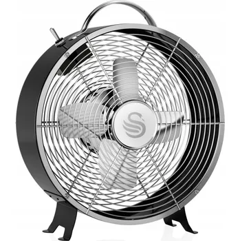 Domácí ventilátor Stolní pokojový ventilátor ocel SWAN RETRO 25 W K2