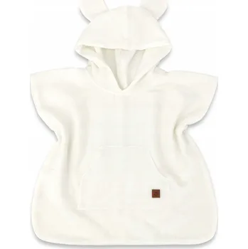 Deka s kapucí MimiNu 66 x 55 cm bílá