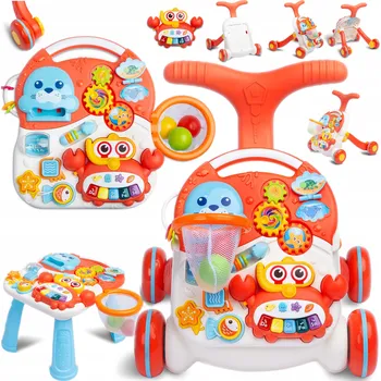 Dětské chodítko ODRÁŽEDLO CHODÍTKO INTERAKTIVNÍ VZDĚLÁVACÍ PANEL PRO MÍČKY