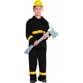 Karnevalový kostým Kostým Hasič ČERNÝ ST 106 122-128