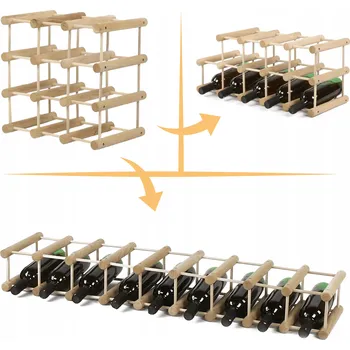 Stojan na víno Modulární stojan na víno /9 lahví RW7 Nat dub