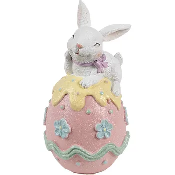Clayre & Eef - Dekorativní figurka králíčka na vajíčku 6PR5211