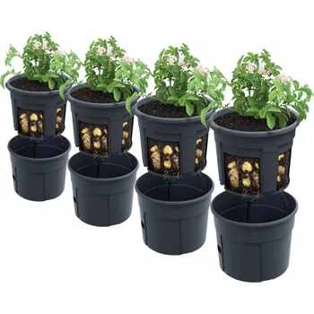 Květináč Šedý plast Květináč Prosperplast 39,2 cm x 39,2 x 31,6 cm