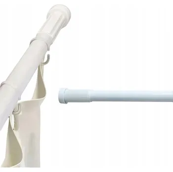 Tyč na sprchový závěs Rozpěrná sprchová tyč Decortrend 110-195 x 22 mm, bílá