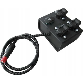 Rozdělovač Rozdělovač do traktorů na zástrčku 3x zásuvka 3 pin + zapalovač Krabička