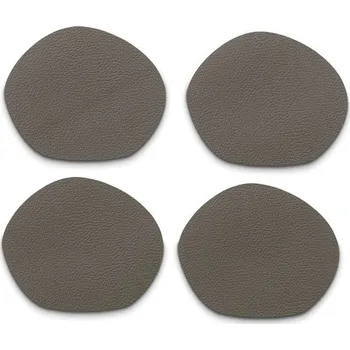 Podtácek Podtácky Stone PU kůže šedohnědá 4 kusy 12x10cm KL-12656