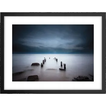 Obraz Obraz plakát v černém rámu do obýváku 40x30 krajina foto na zeď