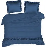 Povlečení Reina 23 satén bavlna 160x200 s volány