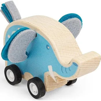 Dřevěná hračka Bigjigs Toys Natahovací zvířátko Slon
