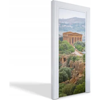 Fototapeta Samolepící dekorativní nálepka na dveře Chrám v Agrigentu 75x205 cm