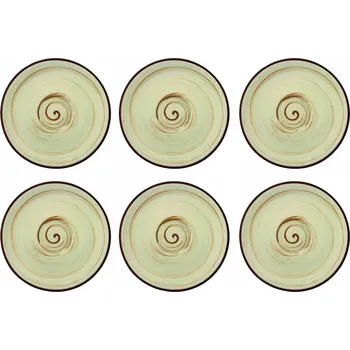 Talíř Porcelánová podšálka pistáciová Wilmax 14 cm sada 6 kusů