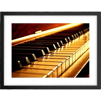 Obraz Obraz plakát v černém rámu do obýváku 40x30 hudba foto plakáty na zeď