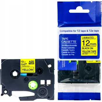 Pásek do tiskárny Páska do Brother TZe-S631 12 mm TZ-S631 Silné lepidlo