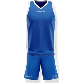 Basketbalový komplet GIVOVA POWER, barva 0203 modrá - bílá, velikost M