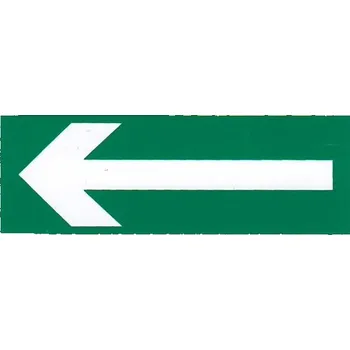 Značení Symbol - směr úniku malý (samolepka 80x30 mm)