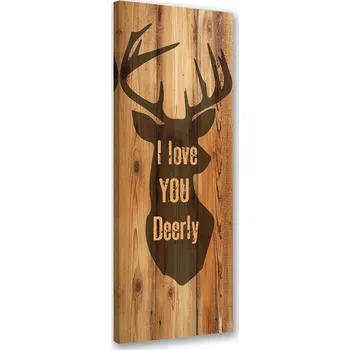 Obraz Obraz do obýváku Citát s jelenem 50x150