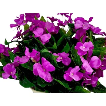 umělá květina Umělé Macešky, Fialky, Květiny na Balkon, Terasu, 38 cm, Fialová