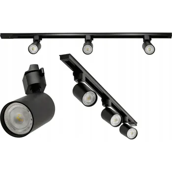 Bodové svítidlo Sada 3x SPOT REFLEKTOR GU10 na 1f lištu, 1m lištový systém