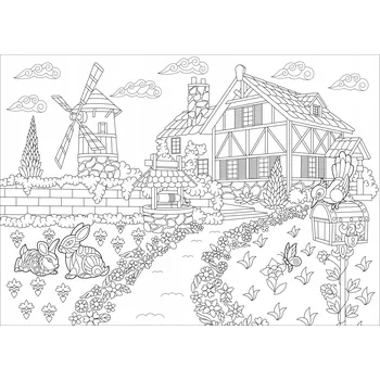 omalovánky Velká omalovánka Omalovánky na zeď pro děti Obrázky k vybarvování