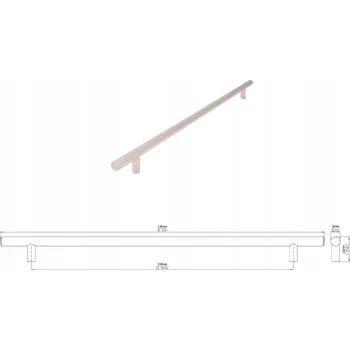 Nábytková úchytka SIRO 885-416ZN4 nikl matný, satén