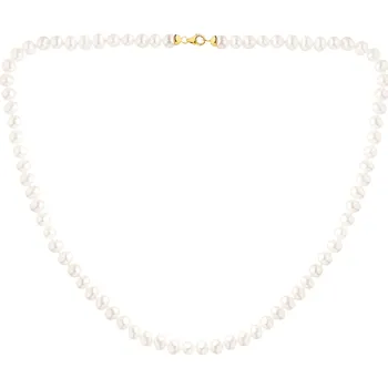 Náhrdelník Náhrdelník z prvky ze žlutého zlata - perly - AP535-0460