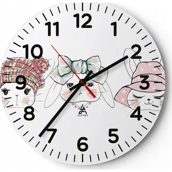 Hodiny Kuchyňské nástěnné hodiny 30x30 Pro Děti Moderní skleněné hodiny Tiché