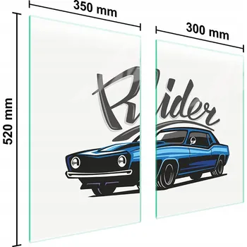 Kuchyňské prkénko Krájecí deska TMK ArtDeko sklo 2 ks