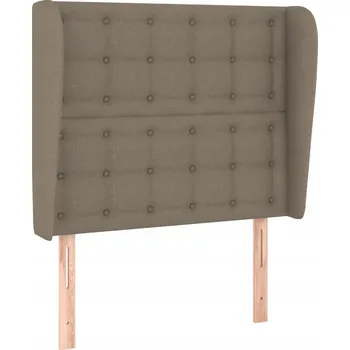 Čelo postele s ušima 93x23x118/128 cm, šedohnědá (taupe)