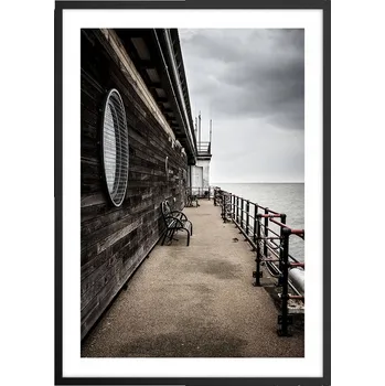 Obraz Plakát v černém rámu do obýváku, ložnice 50x70 přímořský moderní obraz