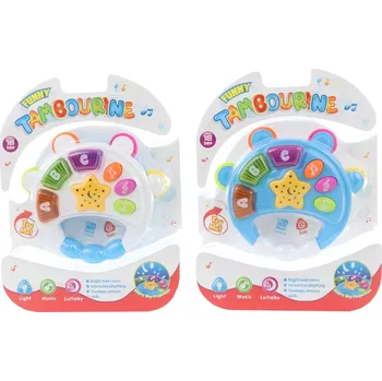 Hudební nástroj pro děti Funny Tambourine 87345 12 cm mix barev