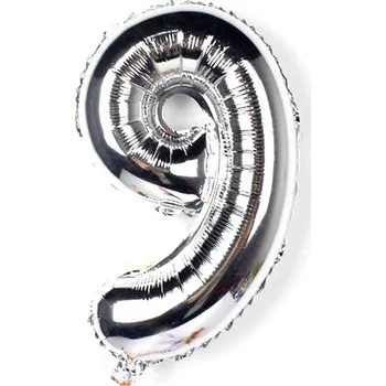 Balónek BAL39-9 FÓLIOVÝ BALÓNEK S HELIEM 100cm STŘÍBRNÝ